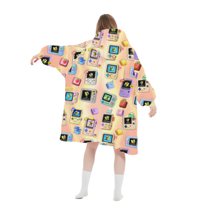 แฟชั่นใหม่2025ผ้าห่มมีฮู้ดผ้าสักหลาดลายดอกไม้ขนาดใหญ่ผ้าสักหลาดลายพิมพ์3D ออกแบบได้ตามที่ต้องการได้รับการรับรองด้านหน้า OEKO-TEX - Product Image 3