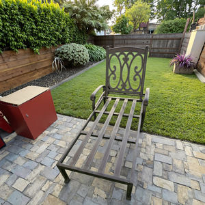 Conjunto de <span class=keywords><strong>Tumbonas</strong></span> de Aluminio Fundido de Primera Calidad para Exteriores, Resistentes a la Oxidación y a los Rayos UV, Precio de Fábrica para Jardín o Patio Trasero de Villa - Product Image 5