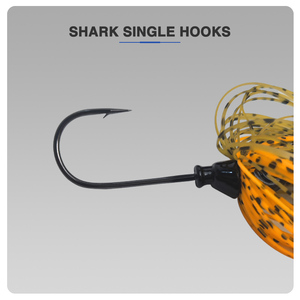 Esca da Pesca Jig con Lama Buzz Bait Chatter Bait <span class=keywords><strong>Esche</strong></span> con Gonna in Silicone Jig per Bass Spinnerbait - Product Image 6
