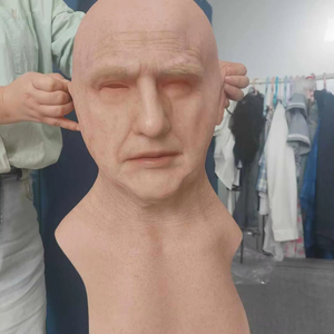 Máscara de Silicona de Anciano para Adultos, Máscara Realista de Cara de <span class=keywords><strong>Abuelo</strong></span>, Disfraz de Halloween, Cosplay, Disfraces, Travesti - Product Image 1