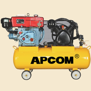 Compresor de Aire de Gasolina de Alta Resistencia APCOM de 6HP-10HP, 8/12/16 Bares, Compresor de Aire de Pistón de Alta Presión con Tanque de Aire - Product Image 4