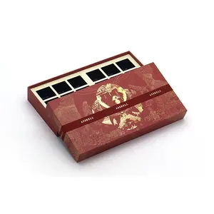 Hochwertige schöne Schokoladen box Geschenk verpackung Box für Süßigkeiten mit Trennwänden Einsatz