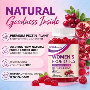 Suplementos Veganos de Marca Privada OEM ODM, Gomitas Probióticas para Mujeres, Gomitas Probióticas de Arándano para Mujeres - Product Image 4