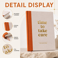 Diario de Bienestar Personalizado al por Mayor, con Logotipo Dorado, Tapa Dura, Cuaderno de Autocuidado