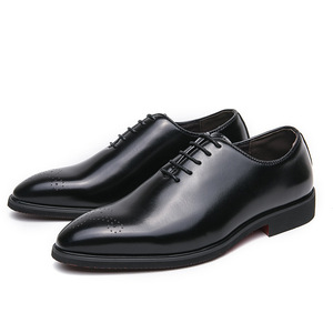 S8645F nuove scarpe Oxford intagliate in pizzo da uomo di grandi dimensioni piatte e impermeabili in pelle di vacchetta leggera - Product Image 5