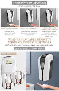 <span class=keywords><strong>Distributeur</strong></span> <span class=keywords><strong>de</strong></span> <span class=keywords><strong>Savon</strong></span> <span class=keywords><strong>Liquide</strong></span> Automatique Mural Sans Contact pour Désinfectant pour les Mains Infrarouge à Base <span class=keywords><strong>de</strong></span> Gel - Product Image 4