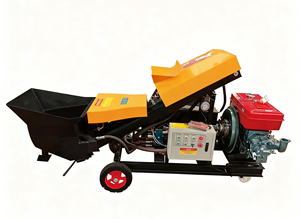 Pompe à béton Pompe à béton diesel <span class=keywords><strong>Tuyau</strong></span> de pompe à béton 5-6m3/h Mini camions de pompage de béton <span class=keywords><strong>avec</strong></span> diesel à vendre - Product Image 2