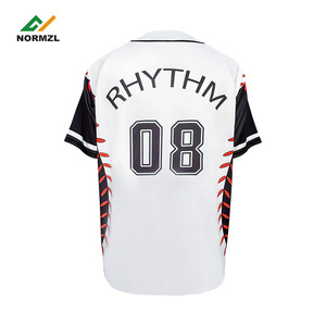 男子ユニフォーム新作ステッチアメリカ人野球ジャージーホワイト全チーム - Product Image 5