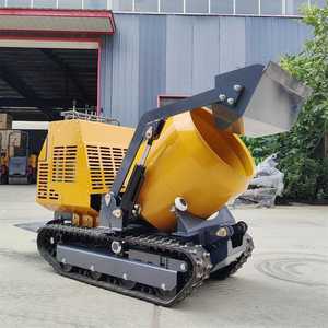 Portable Self-walking <b>Track</b> Crawler Mini Small Concrete Mixer Machine Gasoline Mobile Concrete Mixer - Product Image 6