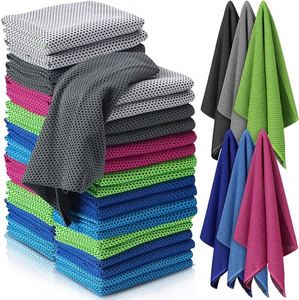 ผ้าเช็ดตัวไมโครไฟเบอร์สีพื้นพิมพ์โลโก้ตามสั่ง ซับเหงื่อเร็ว สำหรับผู้ใหญ่ ใช้สำหรับเดินทาง ออกกำลังกาย กิจกรรมกลางแจ้ง ให้ความเย็นสดชื่นเหมือนน้ำแข็ง - Product Image 4