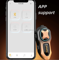 Casque de moto Inveer X9 Pro avec interphone, intercom de groupe pour 10+ motards, étanche IP65, contrôle par application