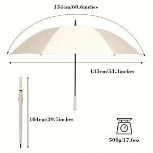 Parapluie de golf personnalisé par sublimation, vente en gros d'usine, impressions de logo sur mesure, parapluie promotionnel coupe-vent pour la pluie - Product Image 2