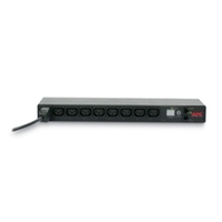 APC AP7821B Unité de distribution intelligente (PDU) 1U pour rack 2,5 kW/208 V 12 A en acier, 8 prises, utilisation intérieure, Philippines, pour armoires