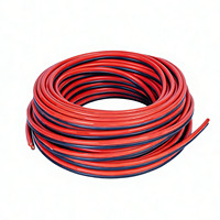 2-adriges 10 AWG Parallel-Silikonkabel, 2P Rot-Schwarz OFC Flexibles Batteriekabel, Stromkabel für Industrielle DC-Stromschienen und Robotik