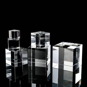 K9 Crystal Creative Photo <strong>Prism</strong> Cube <strong>Rectangular</strong> Cube Glass Crystal 60MM Crystal Cube - Product Image 4