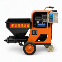 Petite machine de construction, équipement de projection de ciment mural, pulvérisateur de ciment portable à vis, machine de projection de mortier motorisée