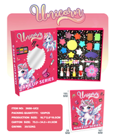 Ensemble de maquillage complet pour enfants K-POP avec trousse de maquillage, cadeau d'anniversaire pour enfant, jouet de beauté, trousse de maquillage pour filles