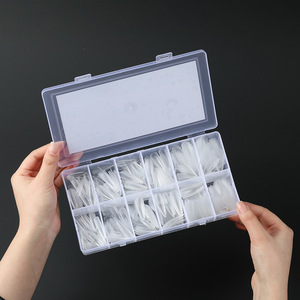 504 faux ongles en gel souple ABS, sans gravure, style français, couverture complète, à presser, extension d'ongles, kit en boîte - Product Image 5
