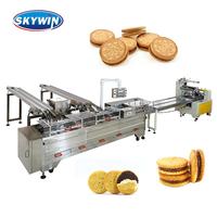 Machine de conditionnement automatique à grande vitesse de paquet d'écoulement pour l'usine de biscuit de casse-croûte
