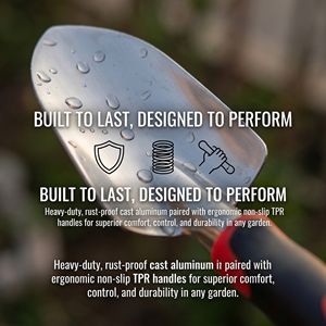 AOZOU Kit de Herramientas de Jardinería de 5 Piezas, Mango Antideslizante de Goma Suave, para Cuidado de Plantas en Interiores/Exteriores, Accesorios para Jardín y Césped - Product Image 3