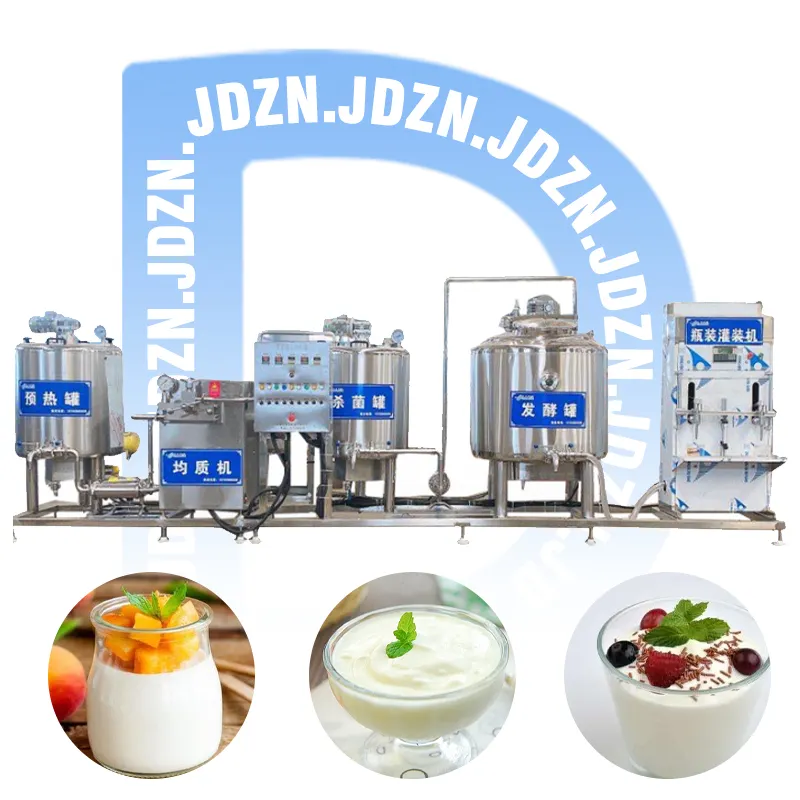 Usine de yaourt Machine de pasteurisation par fermentation de yaourt entièrement automatique Petite ligne de production de yaourt grec laitier