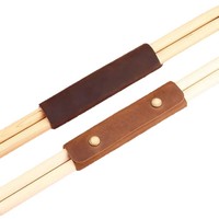 Étui pour baguettes de batterie en cuir Crazy Horse, porte-baguettes en cuir véritable, pochette pour baguettes, cadeau pour musicien, cadeau pour batteur