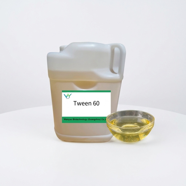 High Efficiency Non-ionic Emulsifier & Stabilizer CAS 9005-67-8 Polysorbate 60 (Tween 60) 99% Purity Cosmetic Raw Material