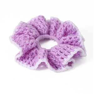 Bandanas, colliers et chouchous pour animaux de compagnie en <span class=keywords><strong>crochet</strong></span> faits main, accessoires mignons en forme de fleurs tricotées pour petits chiens et chats, vente en gros. - Product Image 6