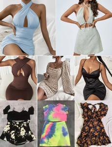 Chencc 2025 Nuevo Vestido de Verano con Estampado Floral, Top Tubo sin Tirantes y Cintura Ajustada, Ropa de Mujer en Stock - Product Image 4