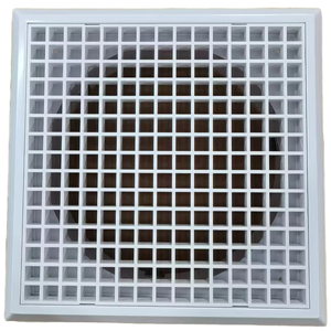 <span class=keywords><strong>Grille</strong></span> en plastique ABS carrée à alvéoles avec un design moderne à face fixe pour la ventilation des systèmes de CVC - Product Image 1