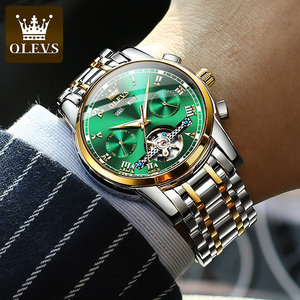 Orologio da Polso da Uomo OLEVS 6607 Automatico Meccanico OEM in Acciaio Inossidabile <span class=keywords><strong>a</strong></span> <span class=keywords><strong>Carica</strong></span> Automatica Tourbillon di Lusso Impermeabile - Product Image 5