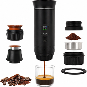 เครื่องชงกาแฟเอสเพรสโซแบบพกพา OEM/ODM 20 บาร์ ไฟฟ้า 12V สำหรับรถยนต์และบ้าน ขนาดเล็ก สไตล์อิตาเลียน สำหรับการเดินทางบนท้องถนน ความจุถ้วย 150 มล. รับผลิตตามแบบ OEM - Product Image 1