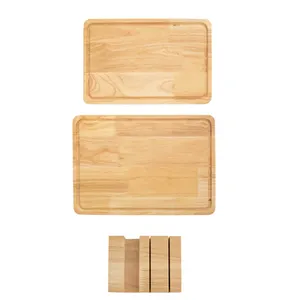 厨房配件大型木材切菜板带手柄-屠宰块切菜板木材大型Charcuterie板炊具套装