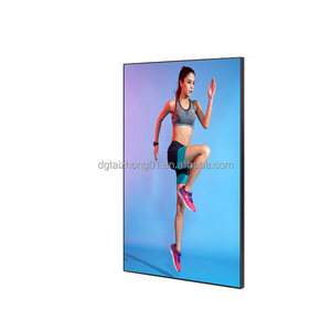 Pantalla LCD para escaparates colgantes de alto brillo y bisel ultrafino, pantalla publicitaria de 32/43/55 pulgadas, reproductor multimedia de señalización digital - Product Image 1