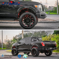 Nouvelles jantes 4x4 noires 17x9 Sport Deep Dish tout-terrain compatibles SUV 6x139.7 en alliage d'aluminium noir pour camion tout-terrain