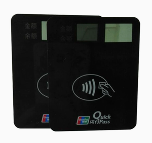 Panneau frontal personnalisé noir pour lecteur de carte de paiement avec fenêtre d'affichage, sérigraphié pour terminal de point de vente - Product Image 1