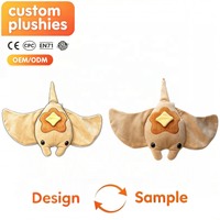Peluche personnalisée Raie Manta, Adorable Animal Marin en Peluche, Jouets en Peluche Doux Personnages Océaniques, Vente en Gros, Fabricant OEM ODM Personnalisé