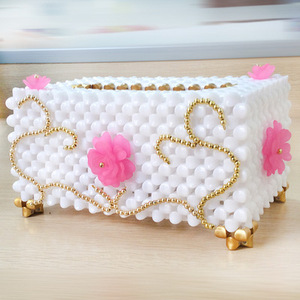 Aomiao's Mystery Beaded Tissue Box <b>Kit</b> Acrylic Loose Beads European Style <b>DIY</b> Craft Spring 2024 Yiwu Origin - Product Image 1