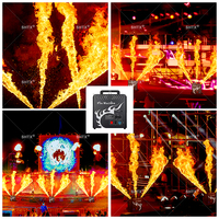 Lance-flammes à trois têtes SHTX, best-seller, 300W, pour discothèque, scène, mariage, fête, DJ, cirque, concert, événements, machine à feu à 3 têtes