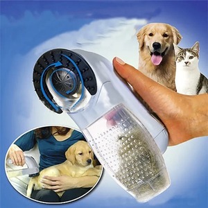 <span class=keywords><strong>Aspirateur</strong></span> électrique portable pour poils d'animaux Fournitures de toilettage automatique pour chats et chiens avec absorbeur de laine et <span class=keywords><strong>brosse</strong></span> à cheveux de nettoyage - Product Image 2