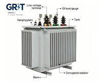 Bobina toroidal trifásica S11 de 80 kVA con bobinado múltiple y bloqueo por tornillo, 50 Hz, núcleo de acero al silicio y aluminio, inmersión en aceite, para potencia.