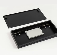 Panel Patch Fiber Optik Rak Mount FTTH Hondao 1U 19 Inch dengan 24 Port Pigtail SM LC UPC Preloaded, Garansi 1 Tahun