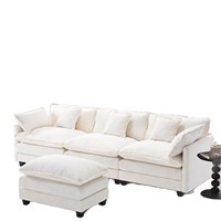 Canapé modulaire en tissu chenille, design en L, style moderne et épuré, idéal pour hôtels, best-seller transfrontalier direct usine