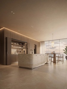 Mueble de Cocina Moderno con Puerta y Panel de MDF en Tono de Madera Clara, Superficie Fácil de Limpiar - Product Image 5