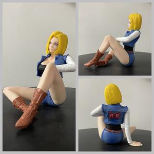 Super Saiyans GK No. 18 Nouveau modèle Frozen PVC Jouet 1/60 Échelle Souffleur D'air Boîte Denim Vêtements Lajali Posture Assise 14 + - Product Image 3