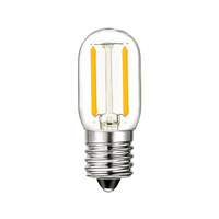 Ampoule LED à filament miniature de bonne qualité, LED 1W 110V E12 T22, couvercle en verre, lumières LED, FMT-E12