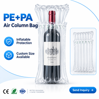 Emballage antichoc en colonne d'air PEPA de qualité supérieure pour bouteilles de vin, verres fragiles et cosmétiques