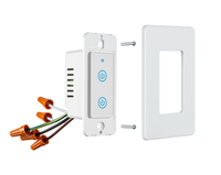 Baseus — interrupteur mural tactile intelligent avec minuterie, boîtier sans fil, wi-fi, 2 Gangs, pour maison connectée Tuya, tendance