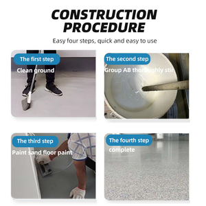 Facile applicare il rivestimento del pavimento di sabbia epossidica autolivellante senza abilità professionale necessaria per la ristrutturazione del pavimento di casa/ufficio - Product Image 2