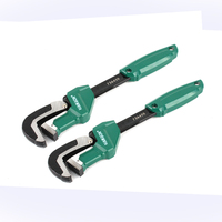 Clé à pipe multi-tailles 250 mm-1200 mm, robuste, type européen américain, chaîne, poignée en PVC, pince à pipe, clé à pipe pour plombier